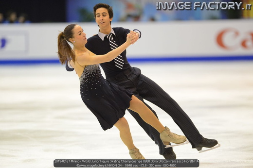 2013-02-27 Milano - World Junior Figure Skating Championships 0960 Sofia Sforza-Francesco Fioretti ITA